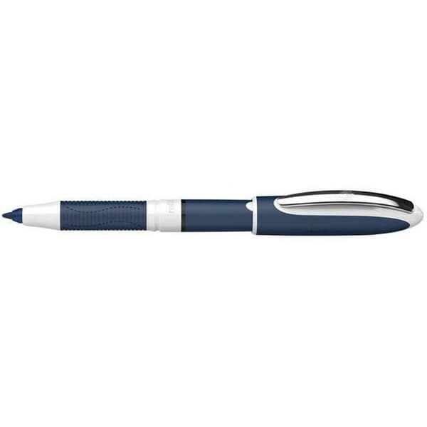 Stylo roller - Schneider - One Change - 0,6 mm - Svart/vit gummi - Oföränderlig bläck