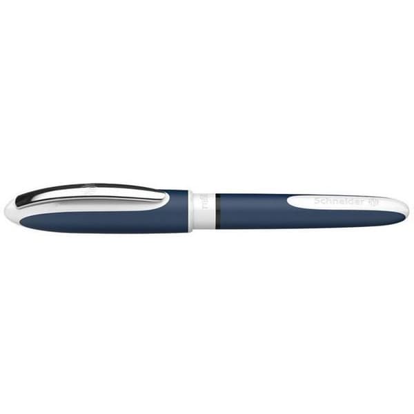 Stylo roller - Schneider - One Change - 0,6 mm - Svart/vit gummi - Oföränderlig bläck