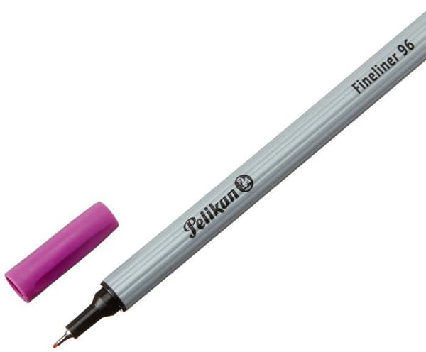 Herlitz Markers - 943225 - Pelikan Fineliner 96 Set med 10 st i en rosa ask