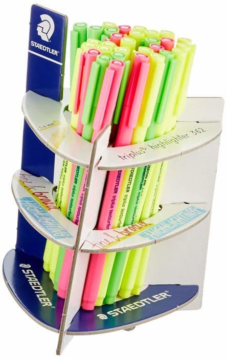 Staedtler markörer - 362 CA30 - . Triplus Textsurfer fluorescerande markörer. Behållare med 30 markörer i olika färger