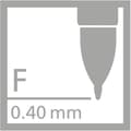 Miniatyrbild 3 av 3: Stabilo - 268/046-01 - rullbollspenna - Lot x 10 refills för gel bläckpenna - Palett - svart