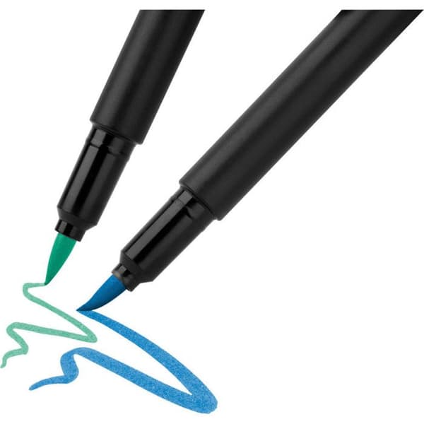 20 färgmarkörer - Alla media - Ljusa färger - Faber-Castell - Black Edition