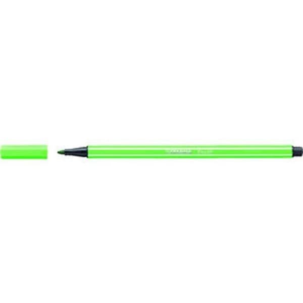 Filttusch - Stabilo - Aquacolor - Paket med 10 - Grön färg - Linjebredd 1 mm