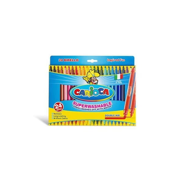 Carioca bi-tip markör Birello Superwashable 24 markörer
