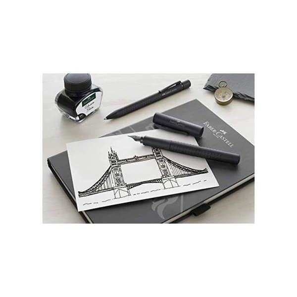 Faber-Castell 140960 Grip Edition Reservoarpenna Nib M All Black