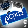 Miniatyrbild 3 av 3: Playstation skrivbordsmatta - PALADONE - 30cm x 80cm - LED-ljus - Blå/Vit
