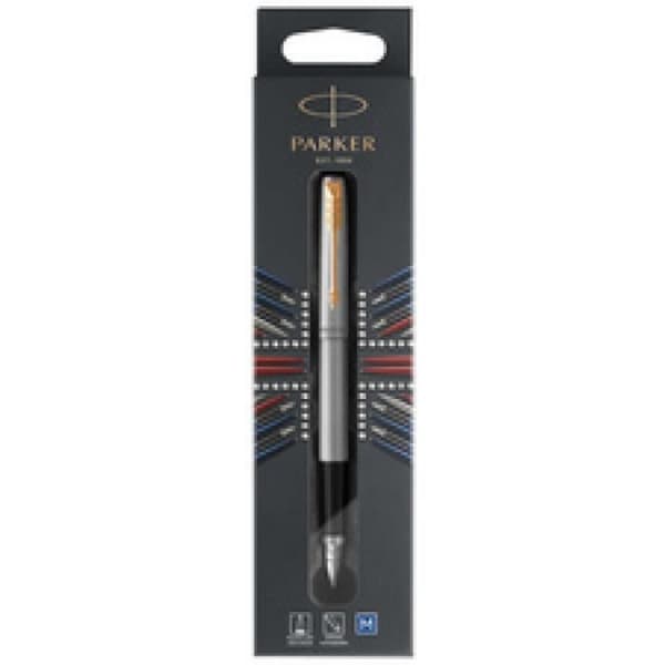 PARKER Reservoarpenna JOTTER Steel C.T., blister 0,000000 Svart