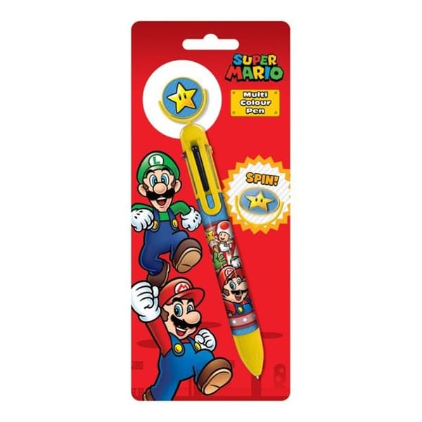 Kulspets - NINTENDO - Super Mario Burst Multifärgad - Medelspets - Inte uppladdningsbar - Inte suddbart