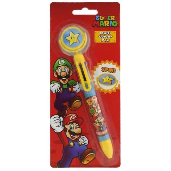 Kulspets - NINTENDO - Super Mario Burst Multifärgad - Medelspets - Inte uppladdningsbar - Inte suddbart