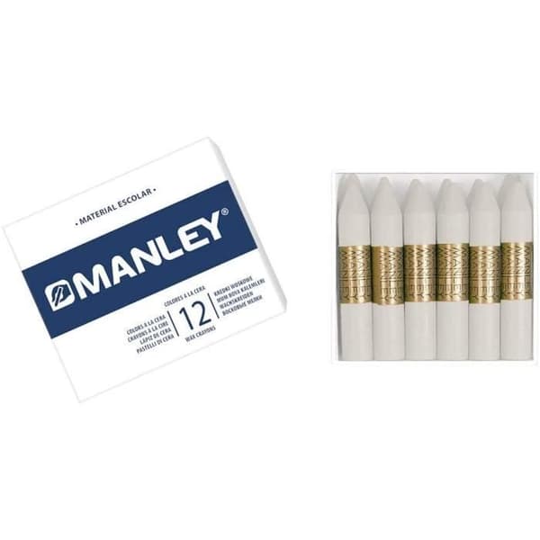 Manley MNC04442 Box med 2 vita färgvaxer - 1