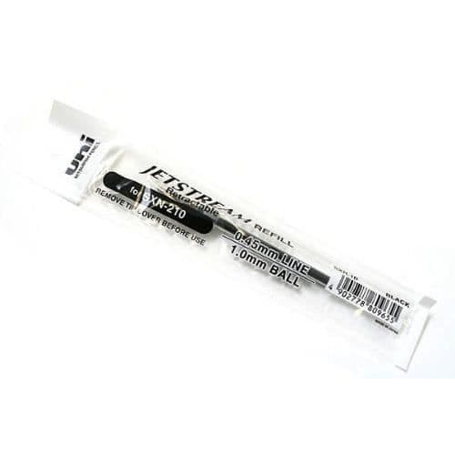 Påfyllning av rollerpenna - uni-ball - JETSTREAM SXR-10N - Svart gelbläck - Bredd 0,7 mm - Omedelbar torkning