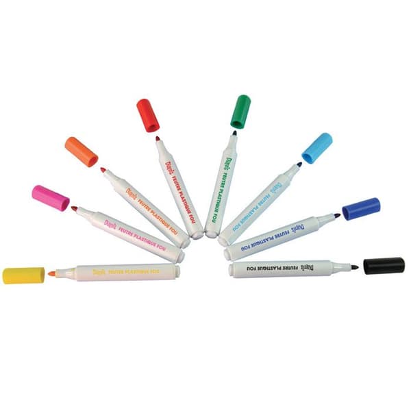 Penna - Ej specificerat - Set om 7 - Klara färger - Mellanspets - Ugnssäkra