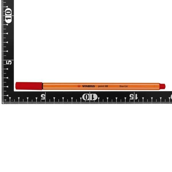 Stiftpenna - POINT 88 - Bordeaux Röd - Fin spets 0,4 mm - Skrivelängd 1000 m - Ventilerad kork