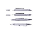 Miniatyrbild 3 av 3: TROIKA Konstruktion Lilput, Multifunktionsbläckpenna, Svart, Silver, Titan, Sexkantig, 1 mm, Medium