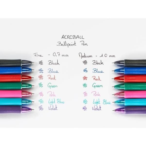 Pilot Acroball 040312 Kulspetspenna - Röd - Begreen - Medium Point - Förpackning om 10 st