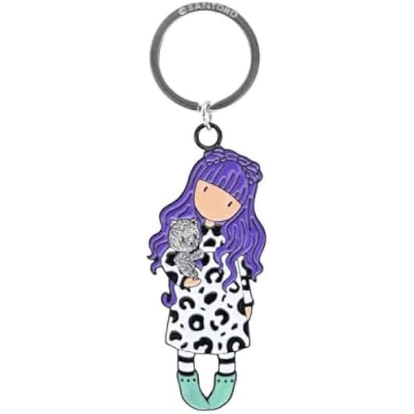 Gorjuss Purrrrfect Love Unisex barnnyckelring - SAFTA - Flerfärgad - M