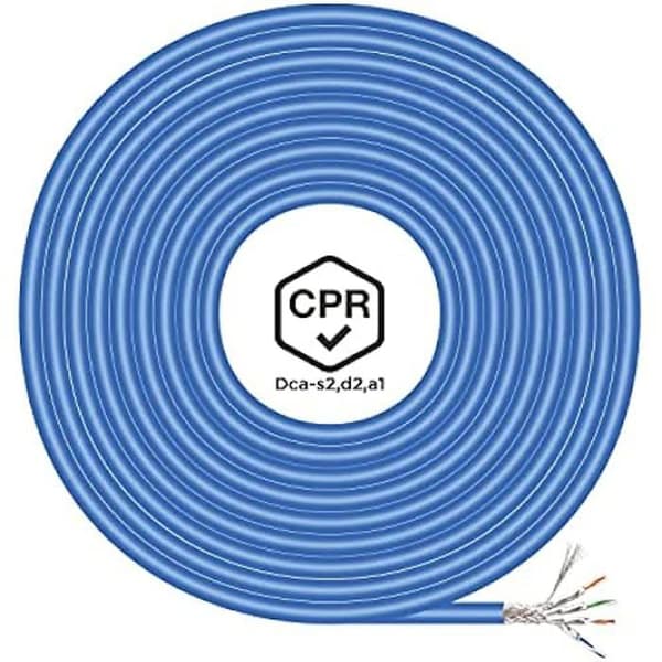 AISENS - A146-0664 - RJ45 LSZH CPR Dca Cat.7 600 MHz S/FTP AWG23 nätverkskabel, blå, 100 m