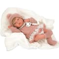 Miniatyrbild 2 av 2: Reborn baby doll Arias Abril 40 cm - Manta rosa - Huvudfärg rosa - För blandad baby