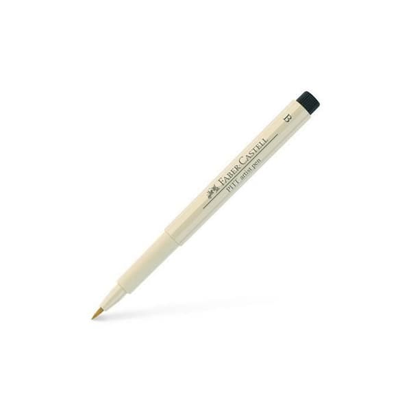 Set med 10 stycken Pitt Artist Pen Brush varm grå I