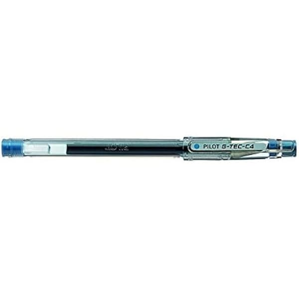 Gel ink rollerball - PILOT - G-TEC-C4 - Blå - Extra Fin spets - Paket med 12