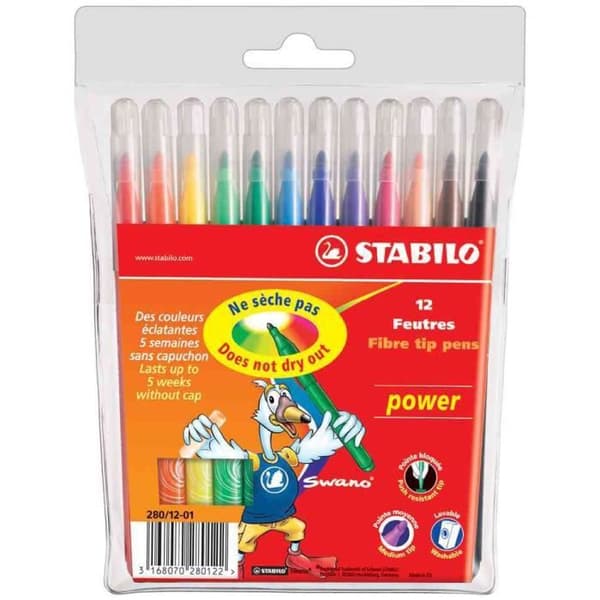 Kartong med 12 POWER Pennor Medium Weight