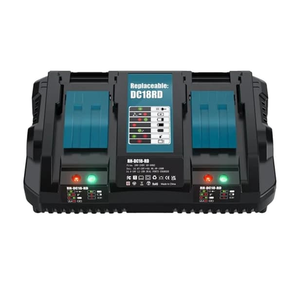 DC18RC Litiumjonbatteriladdare, 6A Snabbladdning, LED-skärmvisning,6A EU
