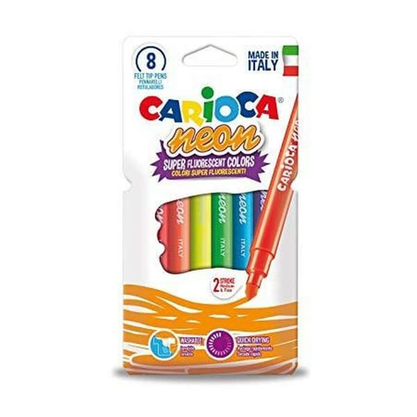 Fluorescent Marker Set Carioca Neon Multicolour (24 Units)