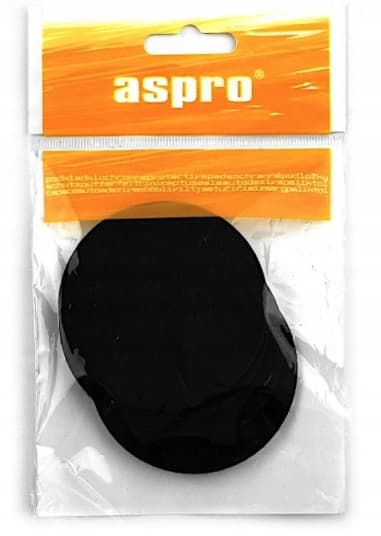 Selvklæbende filtpuder, sorte, diameter 70 mm, 4 stk.