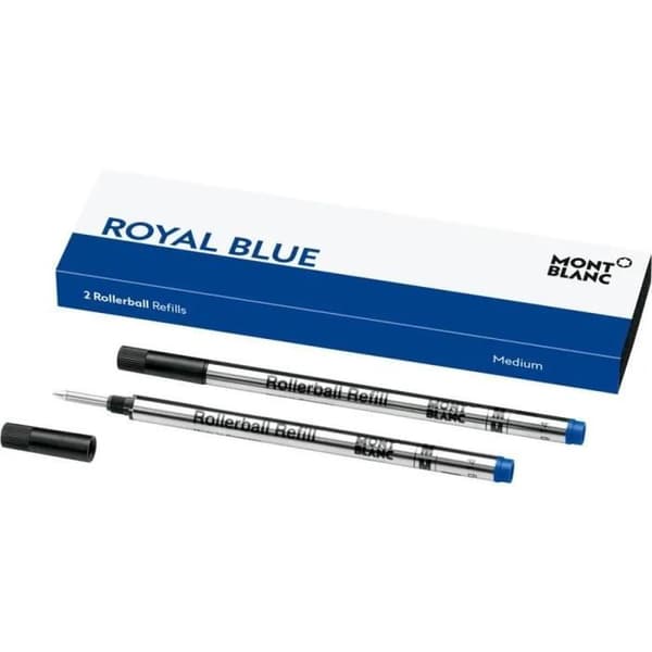 Montblanc 2 refill per rulle (M) Royal Blue blu 128233