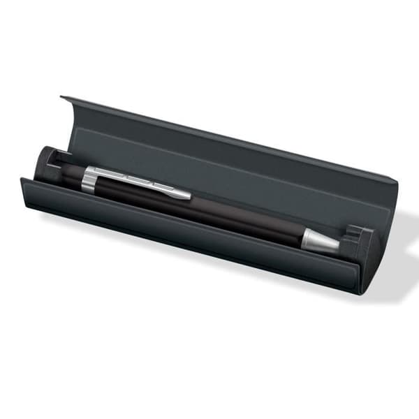 Staedtler triangulär anodiserad aluminium kulspetspenna - Svart - Ergonomisk och elegant