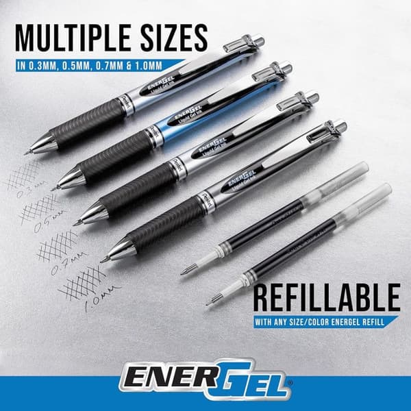 Energel BL77 gel bläck rullpenna - PENTEL - Limegrön - Fin - Påfyllningsbar