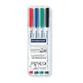 Miniatyrbild 1 av 2: Pennor - Staedtler - 301 WP4 - 4 färger - Spets 1 mm - Torrässelbara