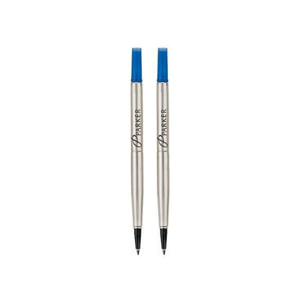 PARKER Rollerball penna refill, medium spets, blå, blister X 2