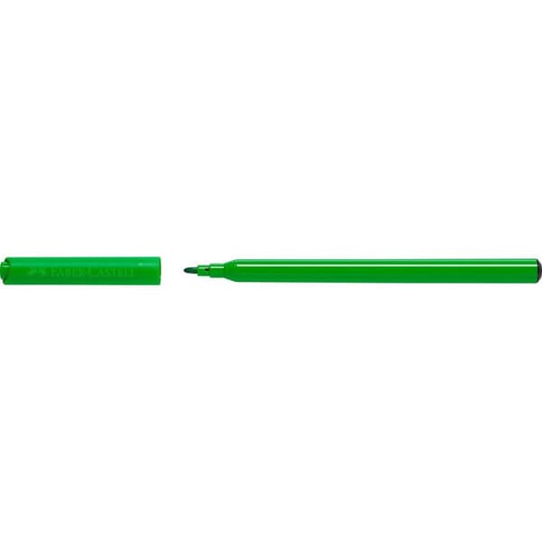 Tuschpennor - Faber Castell - Supertvättbar - 12 st - Solid spets - Flerfärgad