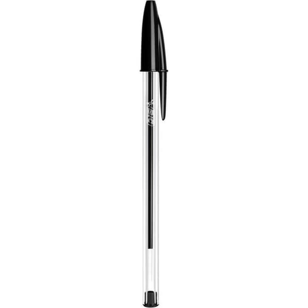 Kulspetspenna - BIC - Cristal Original - Kartong med 10 st - Svart färg - Fin spets