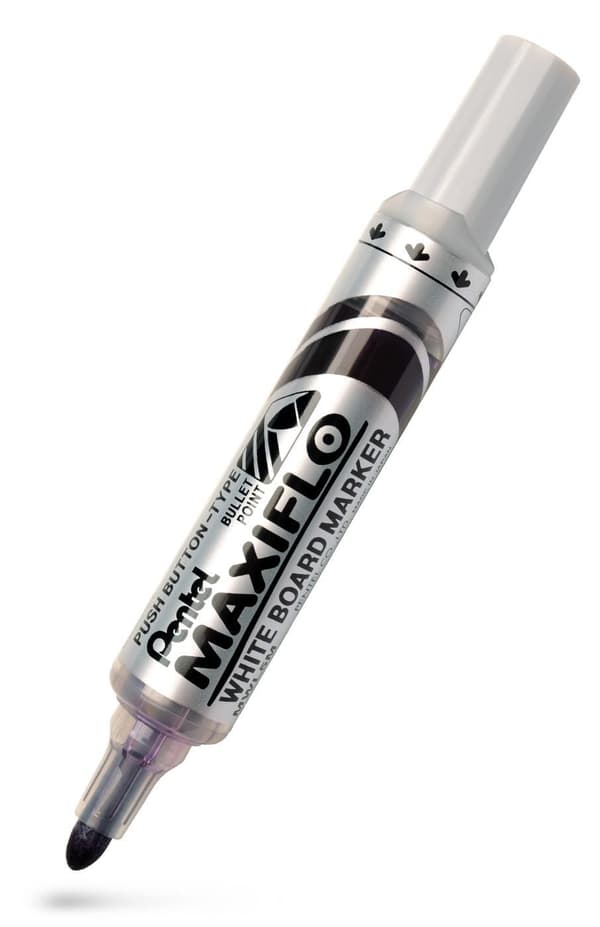 Whiteboardpenna PENTEL Maxiflo rund lila 12st