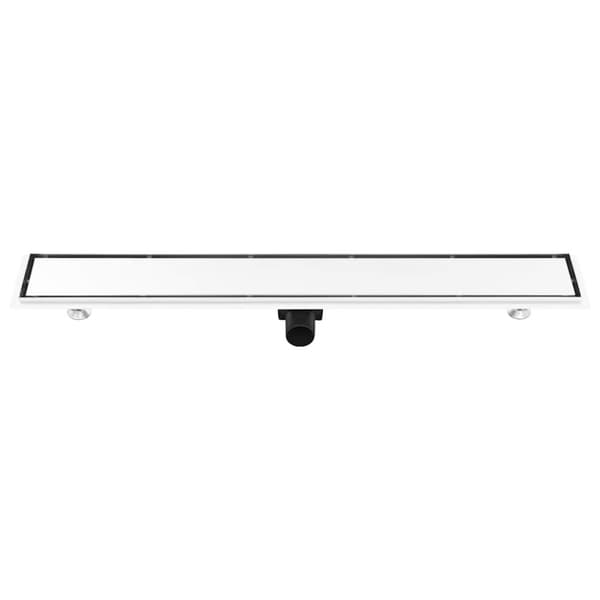 vidaXL Dusjavløp med 2-i-1 sluk 93x14 cm rustfritt stål
