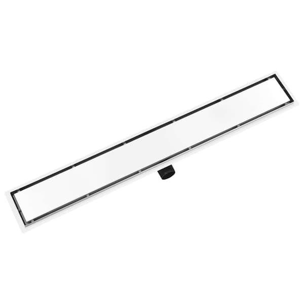 vidaXL gulvafløb med 2-i-1 dæksel 93x14 cm rustfrit stål