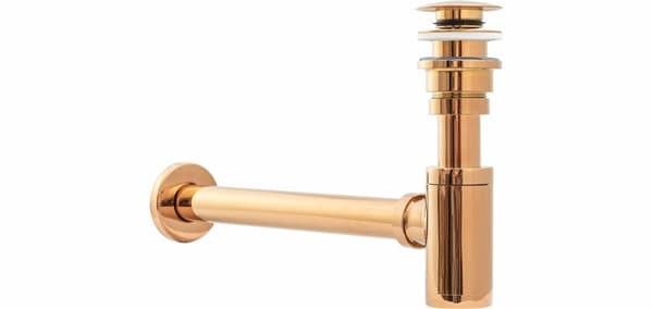 TVÄTTSTÄLL CLICK-CLACK SIPHON UNIVERSAL REA ROSA GULD