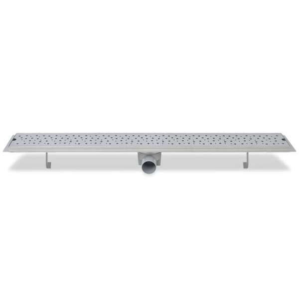 Avlång golvbrunn Bubblor 930x140 mm rostfritt stål