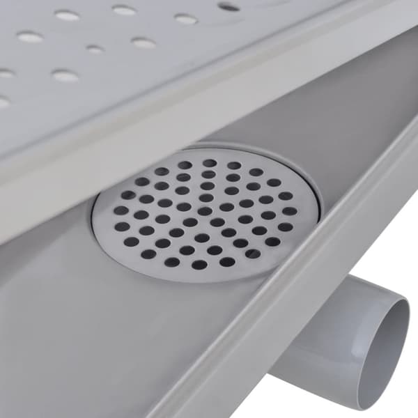 Avlång golvbrunn Bubblor 930x140 mm rostfritt stål