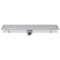 Miniatyrbillede 5 af 10: lineære bruseafløb 2 stk. bobledesign 730 x 140 mm rustfrit stål