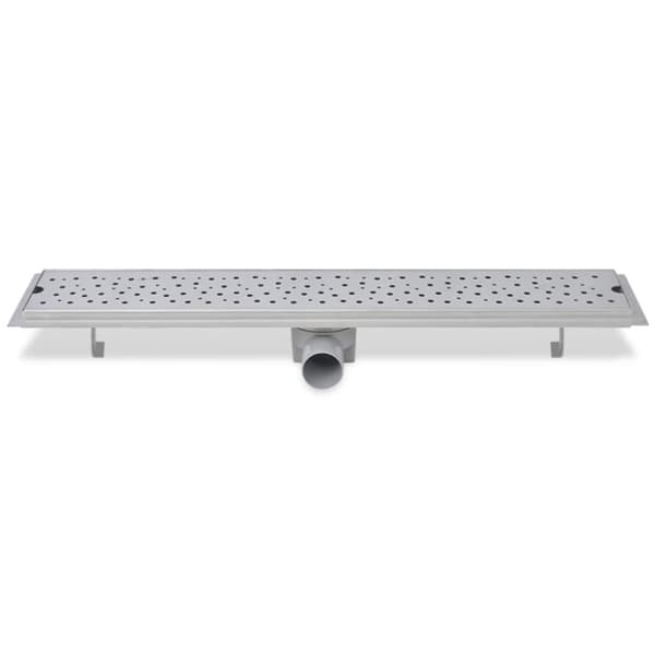 lineære bruseafløb 2 stk. bobledesign 730 x 140 mm rustfrit stål