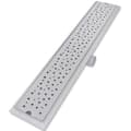 Miniatyrbillede 7 af 10: lineære bruseafløb 2 stk. bobledesign 730 x 140 mm rustfrit stål