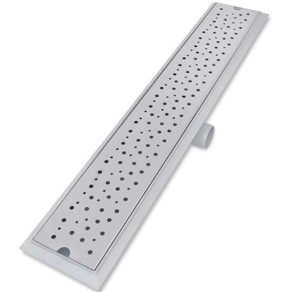 lineære bruseafløb 2 stk. bobledesign 730 x 140 mm rustfrit stål