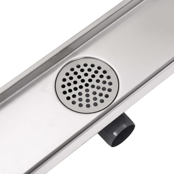 vidaXL Lineært bruseafløb 630x140 mm rustfrit stål -  Afløb
