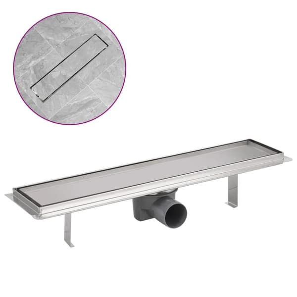 Afløb - Living Lineært bruseafløb 530x140 mm rustfrit stål