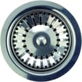 Miniatyrbild 3 av 4: Wirquin SP2480050 korgsil för 1 skål diskbänk Ø90 mm utan bräddavlopp, vit