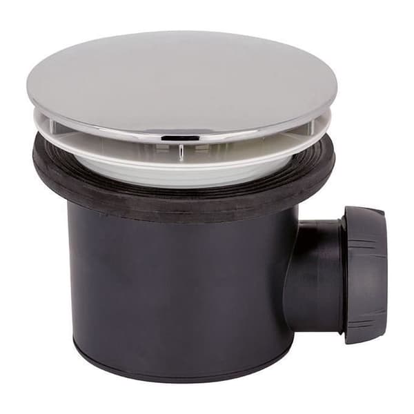 Tourbillon D90 duschavlopp i grått ABS - Wirquin 30723744
