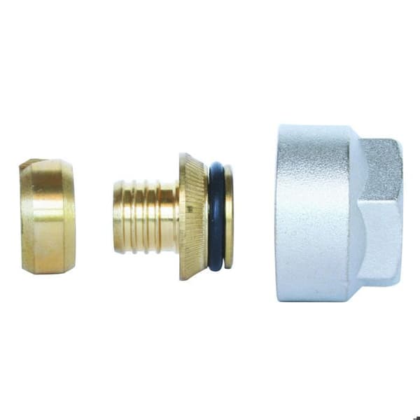 Eurocone adapter - SOMATHERM - PER tub Ø 12 - 3/4 EK anslutning - Överlägsen kvalitet - Enkel installation
